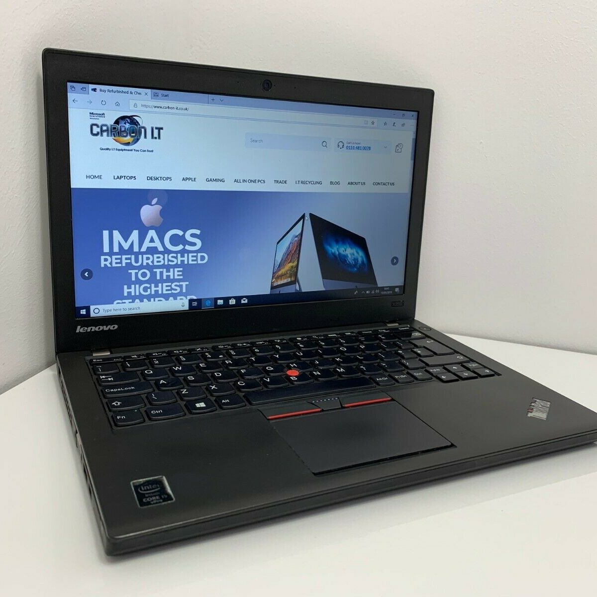 Lenovo ThinkPad X250 intel Core i5 5th Gen Windows 10 Pro - Carbon I.T